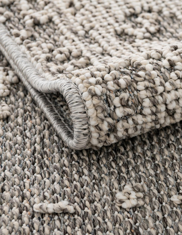 Light Gray 4' 1 x 6' 1 Symphony Outdoor Rectangle Area Rug Weather Resistant for Patio, Deck, Terrace, Balcony, Porch Durable Outside Carpet for Sale at Rug Engine