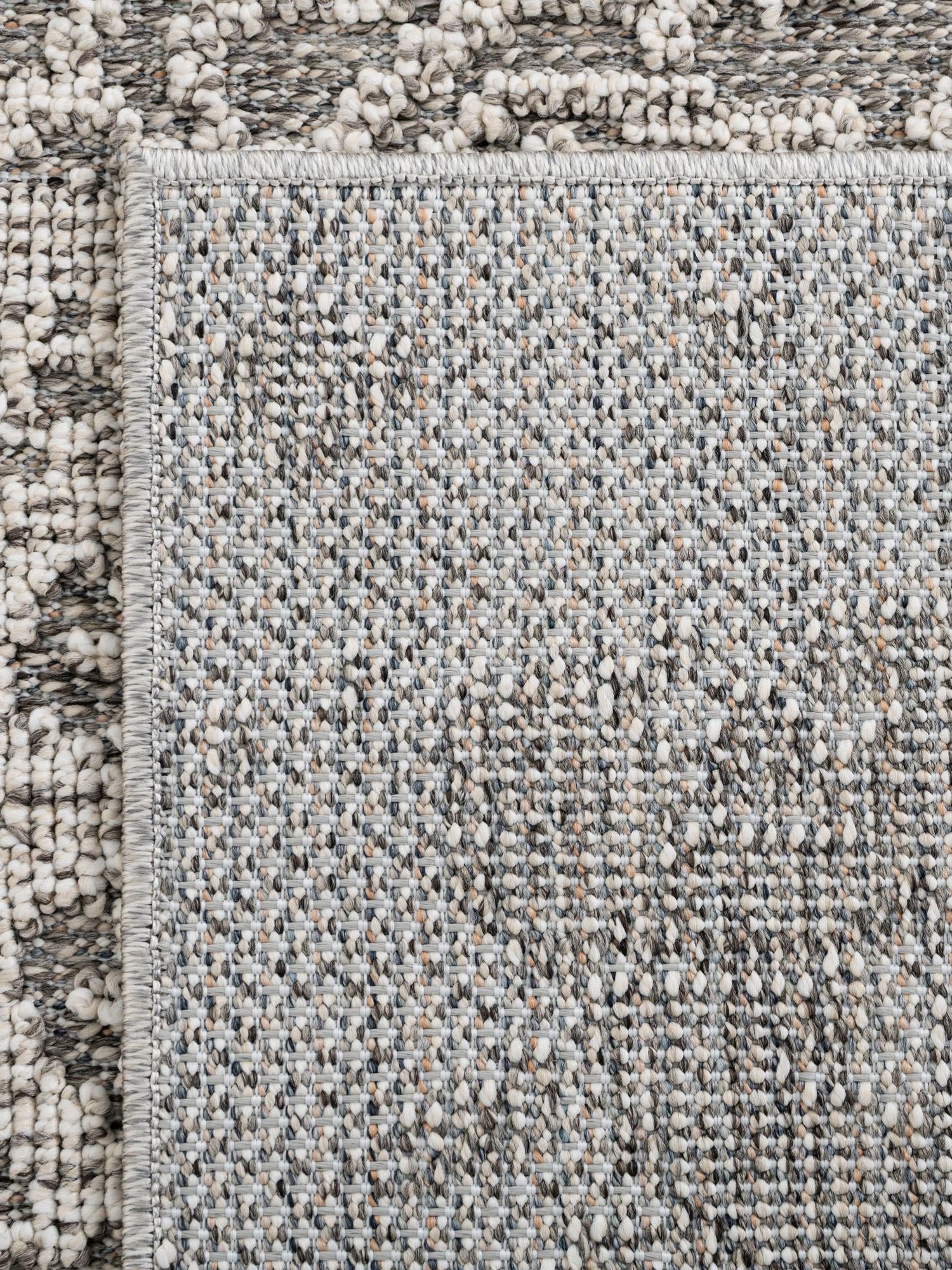 Light Gray 6' 1 x 9' Symphony Outdoor Rectangle Area Rug Weather Resistant for Patio, Deck, Terrace, Balcony, Porch Durable Outside Carpet for Sale at Rug Engine