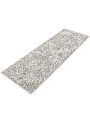 Light Gray 2' x 6' 1 Symphony Outdoor Runner Area Rug Weather Resistant for Patio, Deck, Terrace, Balcony, Porch Durable Outside Carpet for Sale at Rug Engine