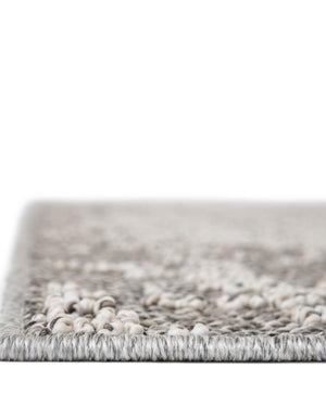 Light Gray 2' x 8' Symphony Outdoor Runner Area Rug Weather Resistant for Patio, Deck, Terrace, Balcony, Porch Durable Outside Carpet for Sale at Rug Engine