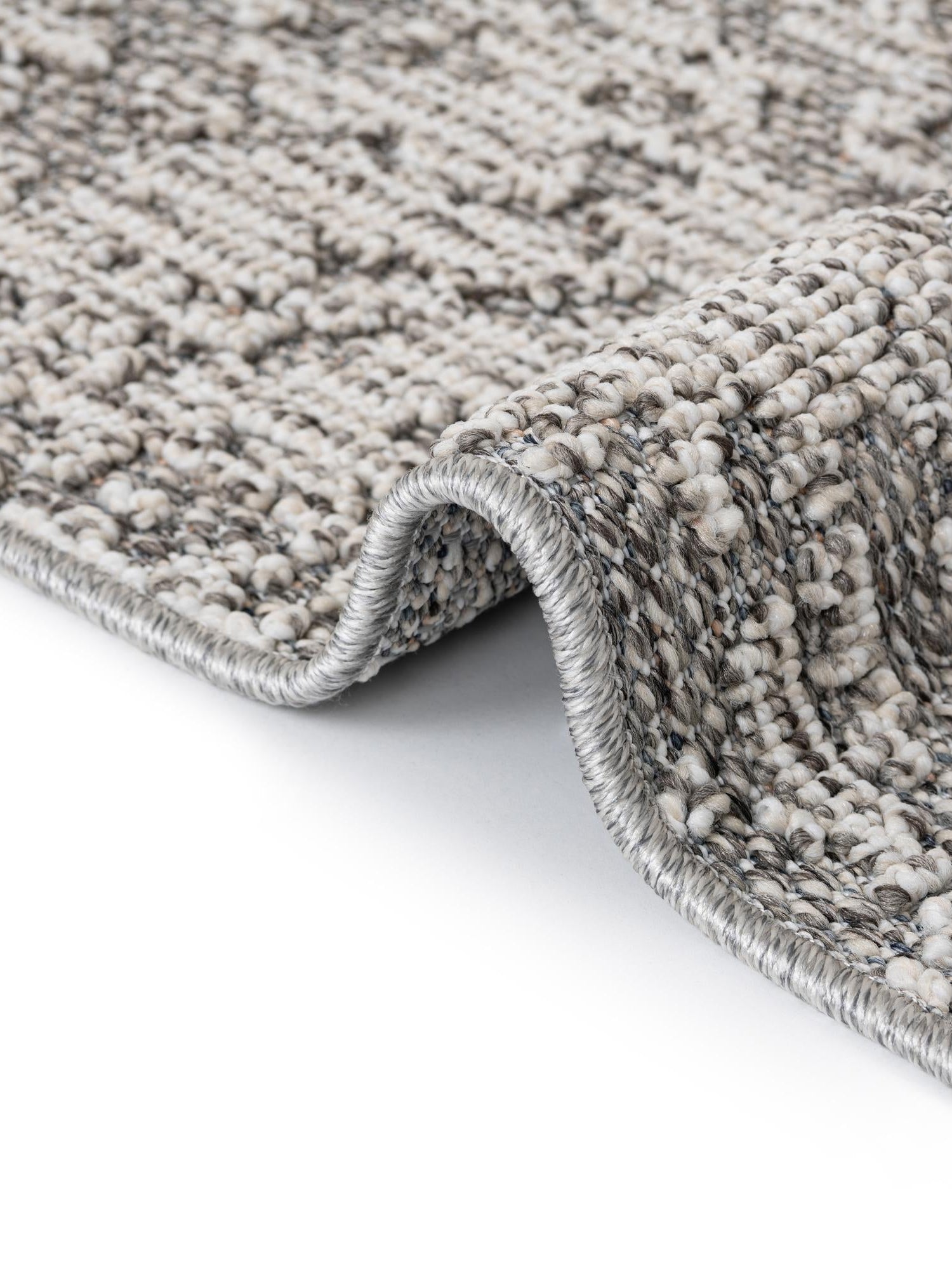 Light Gray 2' x 8' Symphony Outdoor Runner Area Rug Weather Resistant for Patio, Deck, Terrace, Balcony, Porch Durable Outside Carpet for Sale at Rug Engine