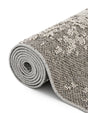 Light Gray 2' x 6' 1 Symphony Outdoor Runner Area Rug Weather Resistant for Patio, Deck, Terrace, Balcony, Porch Durable Outside Carpet for Sale at Rug Engine