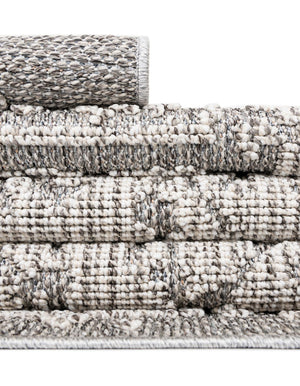 Light Gray 2' x 8' Symphony Outdoor Runner Area Rug Weather Resistant for Patio, Deck, Terrace, Balcony, Porch Durable Outside Carpet for Sale at Rug Engine