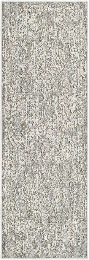 Light Gray 2' x 6' 1 Symphony Outdoor Runner Area Rug Weather Resistant for Patio, Deck, Terrace, Balcony, Porch Durable Outside Carpet for Sale at Rug Engine