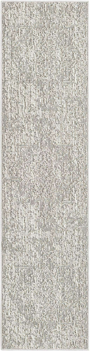 Light Gray 2' x 8' Symphony Outdoor Runner Area Rug Weather Resistant for Patio, Deck, Terrace, Balcony, Porch Durable Outside Carpet for Sale at Rug Engine