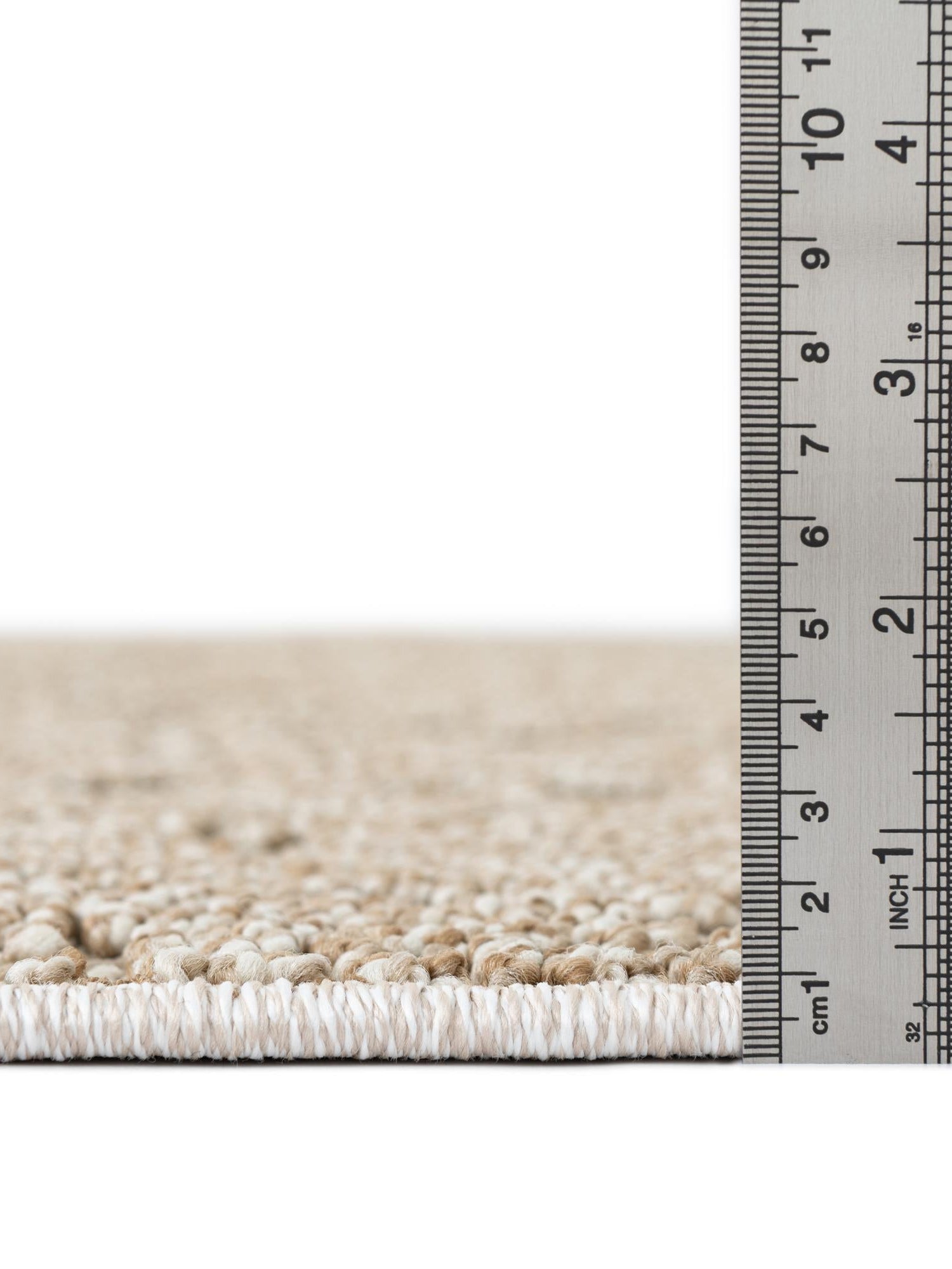 Beige 5' 3 x 8' Symphony Outdoor Rectangle Area Rug Weather Resistant for Patio, Deck, Terrace, Balcony, Porch Durable Outside Carpet for Sale at Rug Engine