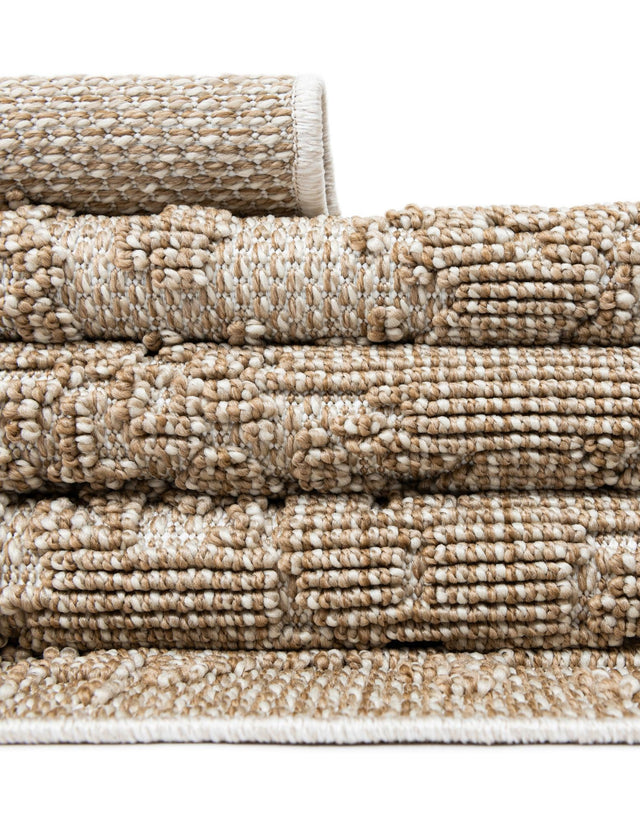 Beige 2' x 3' 1 Symphony Outdoor Rectangle Area Rug Weather Resistant for Patio, Deck, Terrace, Balcony, Porch Durable Outside Carpet for Sale at Rug Engine