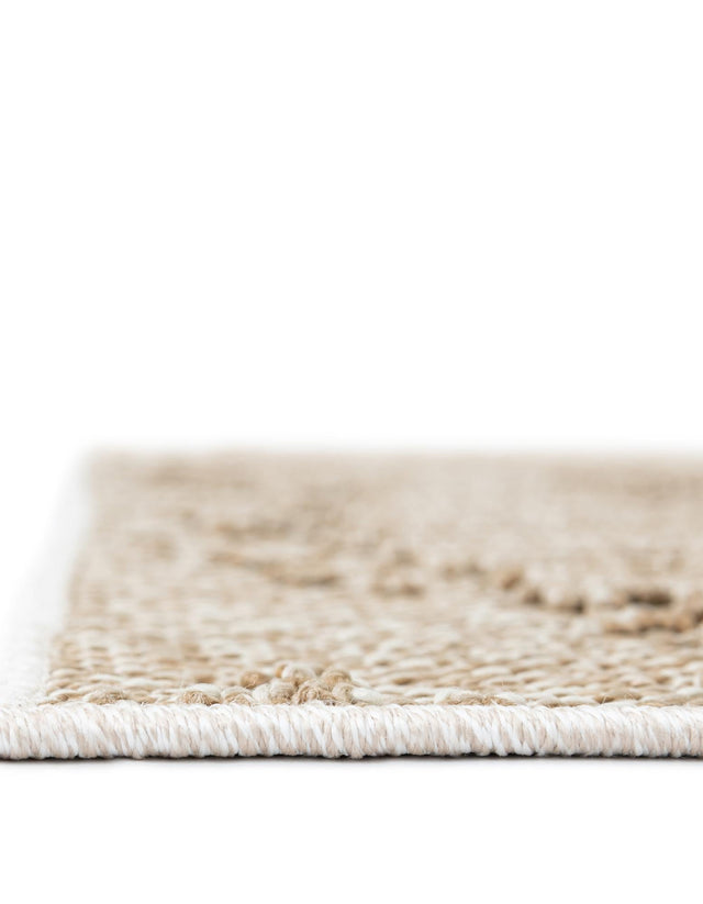 Beige 2' x 6' 1 Symphony Outdoor Runner Area Rug Weather Resistant for Patio, Deck, Terrace, Balcony, Porch Durable Outside Carpet for Sale at Rug Engine