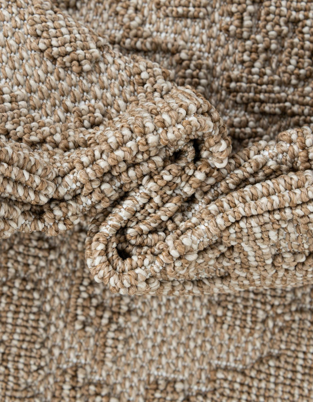 Beige 2' x 6' 1 Symphony Outdoor Runner Area Rug Weather Resistant for Patio, Deck, Terrace, Balcony, Porch Durable Outside Carpet for Sale at Rug Engine