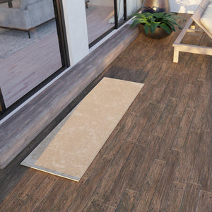 Beige 2' x 6' 1 Symphony Outdoor Runner Area Rug Weather Resistant for Patio, Deck, Terrace, Balcony, Porch Durable Outside Carpet for Sale at Rug Engine