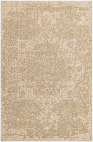 Beige 6' 1 x 9' Symphony Outdoor Rectangle Area Rug Weather Resistant for Patio, Deck, Terrace, Balcony, Porch Durable Outside Carpet for Sale at Rug Engine