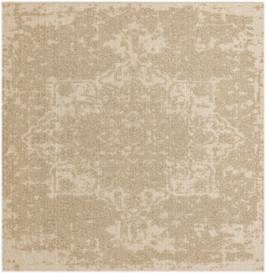Beige 7' 10 x 7' 10 Symphony Outdoor Square Area Rug Weather Resistant for Patio, Deck, Terrace, Balcony, Porch Durable Outside Carpet for Sale at Rug Engine