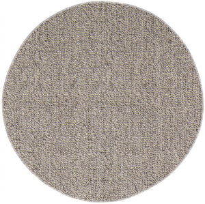 Light Gray 3' 1 x 3' 1 Symphony Outdoor Round Area Rug Weather Resistant for Patio, Deck, Terrace, Balcony, Porch Durable Outside Carpet for Sale at Rug Engine
