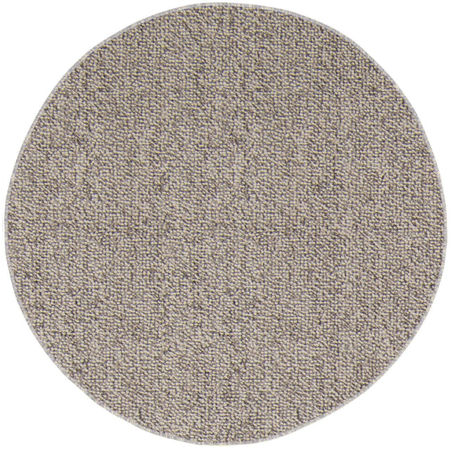 Light Gray 3' 1 x 3' 1 Symphony Outdoor Round Area Rug Weather Resistant for Patio, Deck, Terrace, Balcony, Porch Durable Outside Carpet for Sale at Rug Engine