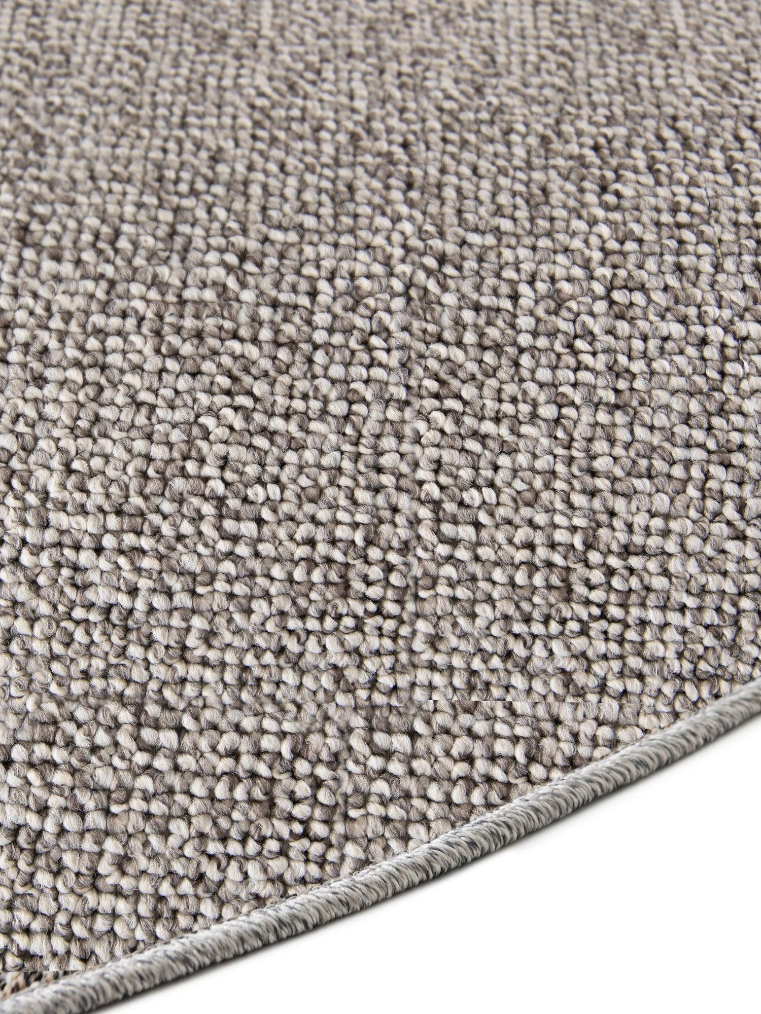 Light Gray 5' 3 x 5' 3 Symphony Outdoor Round Area Rug Weather Resistant for Patio, Deck, Terrace, Balcony, Porch Durable Outside Carpet for Sale at Rug Engine