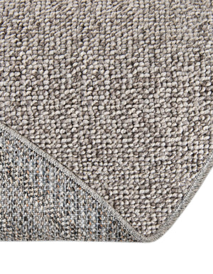 Light Gray 5' 3 x 5' 3 Symphony Outdoor Round Area Rug Weather Resistant for Patio, Deck, Terrace, Balcony, Porch Durable Outside Carpet for Sale at Rug Engine