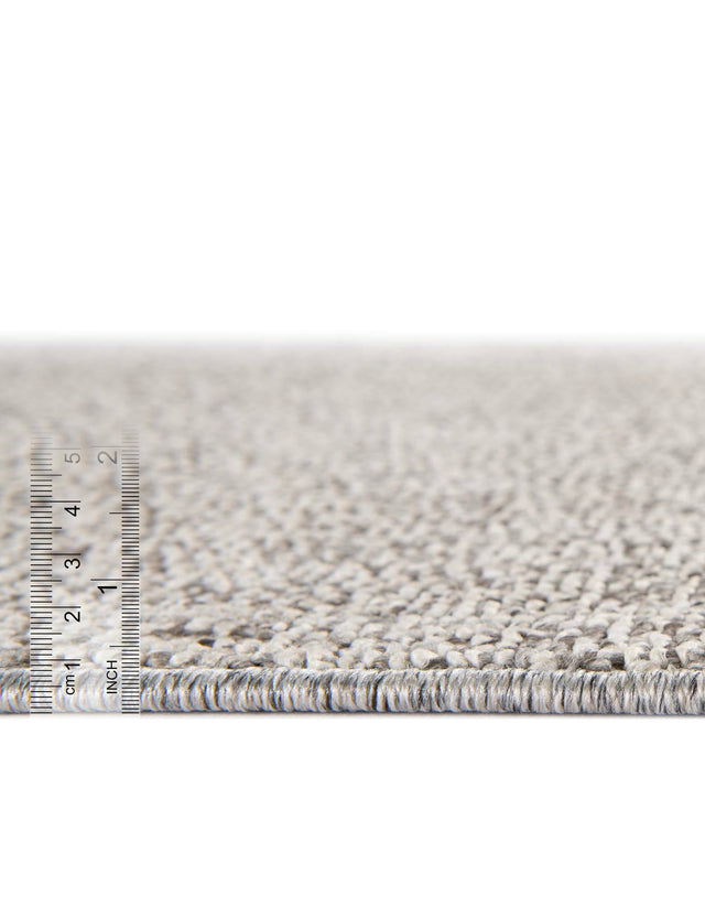 Light Gray 6' 1 x 9' Symphony Outdoor Rectangle Area Rug Weather Resistant for Patio, Deck, Terrace, Balcony, Porch Durable Outside Carpet for Sale at Rug Engine