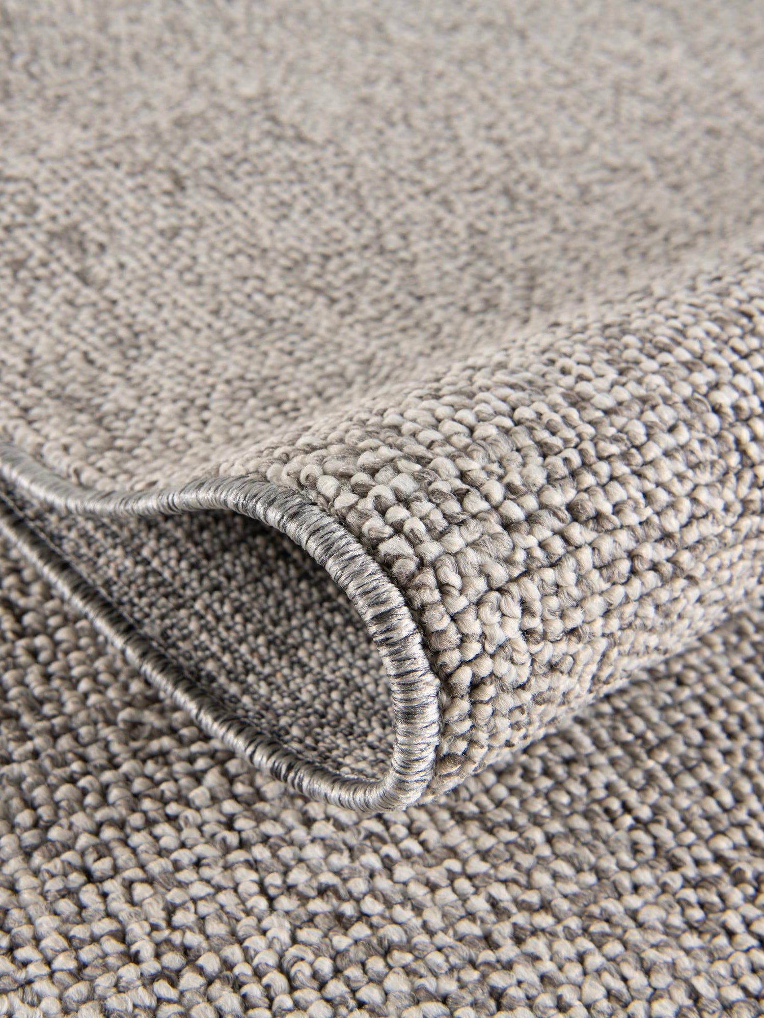 Light Gray 6' 1 x 9' Symphony Outdoor Rectangle Area Rug Weather Resistant for Patio, Deck, Terrace, Balcony, Porch Durable Outside Carpet for Sale at Rug Engine