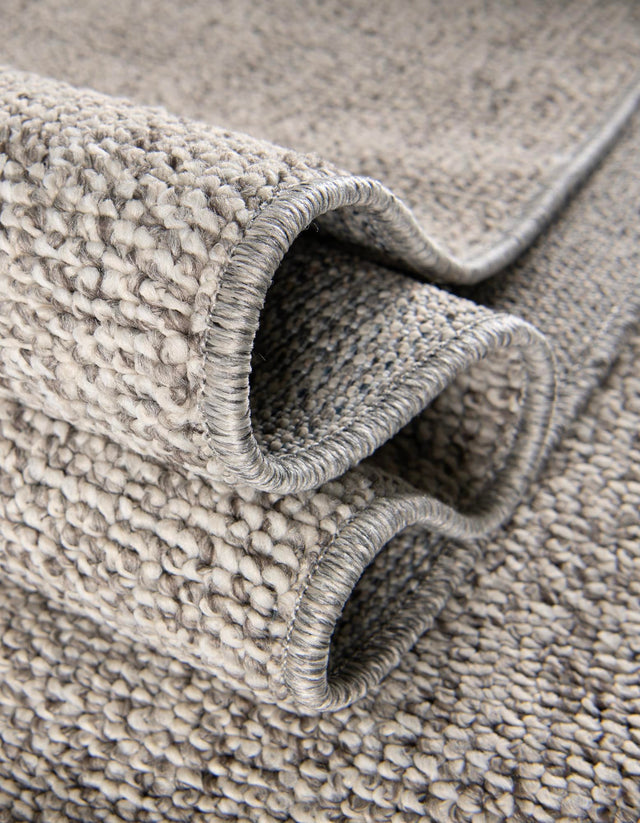 Light Gray 4' 1 x 6' 1 Symphony Outdoor Rectangle Area Rug Weather Resistant for Patio, Deck, Terrace, Balcony, Porch Durable Outside Carpet for Sale at Rug Engine