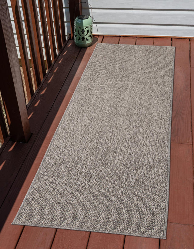 Light Gray 3' x 12' Symphony Outdoor Runner Rug