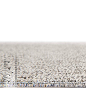 Light Gray 3' x 12' Symphony Outdoor Runner Rug