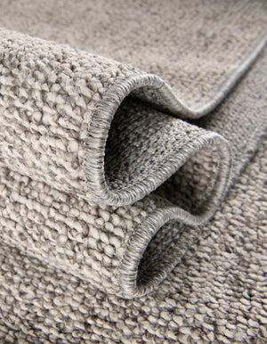 Light Gray 2' x 8' Symphony Outdoor Runner Area Rug Weather Resistant for Patio, Deck, Terrace, Balcony, Porch Durable Outside Carpet for Sale at Rug Engine