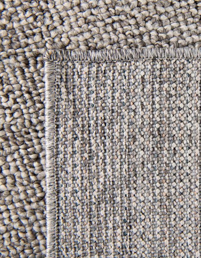 Light Gray 7' 10 x 7' 10 Symphony Outdoor Square Area Rug Weather Resistant for Patio, Deck, Terrace, Balcony, Porch Durable Outside Carpet for Sale at Rug Engine