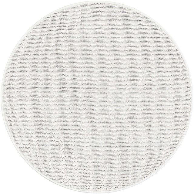 Ivory 3' 1 x 3' 1 Symphony Outdoor Round Area Rug Weather Resistant for Patio, Deck, Terrace, Balcony, Porch Durable Outside Carpet for Sale at Rug Engine