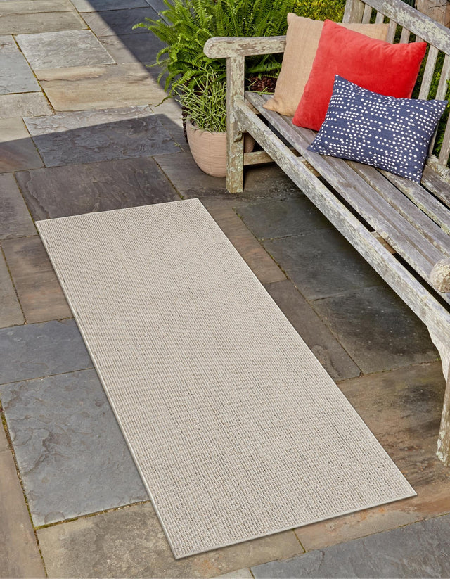 Ivory 2' x 6' 1 Symphony Outdoor Runner Area Rug Weather Resistant for Patio, Deck, Terrace, Balcony, Porch Durable Outside Carpet for Sale at Rug Engine