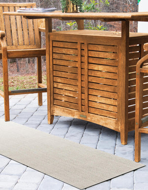 Ivory 2' x 6' 1 Symphony Outdoor Runner Area Rug Weather Resistant for Patio, Deck, Terrace, Balcony, Porch Durable Outside Carpet for Sale at Rug Engine
