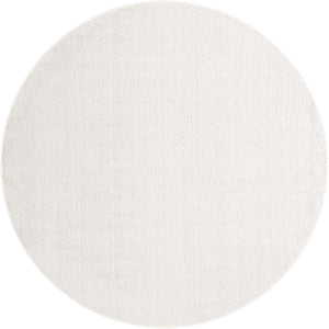 Ivory 7' 10 x 7' 10 Symphony Outdoor Round Area Rug Weather Resistant for Patio, Deck, Terrace, Balcony, Porch Durable Outside Carpet for Sale at Rug Engine