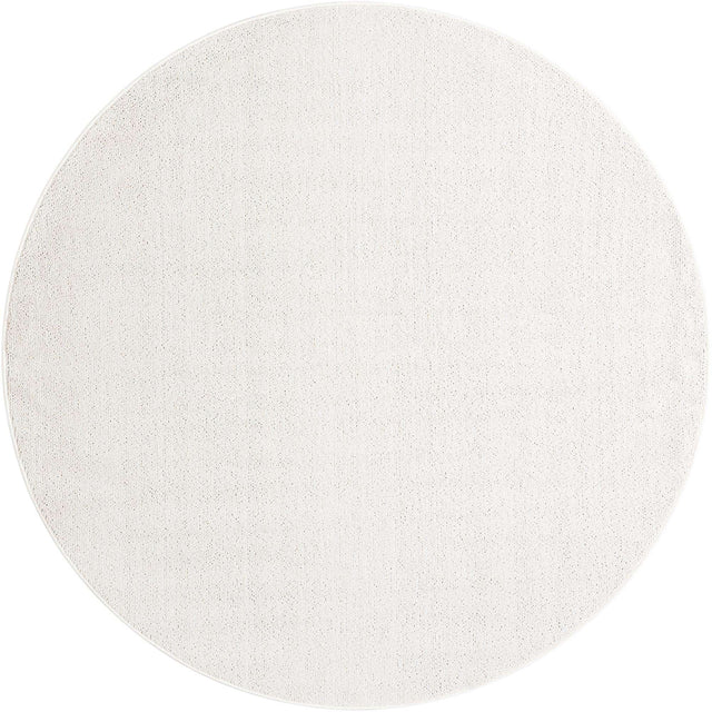 Ivory 7' 10 x 7' 10 Symphony Outdoor Round Area Rug Weather Resistant for Patio, Deck, Terrace, Balcony, Porch Durable Outside Carpet for Sale at Rug Engine