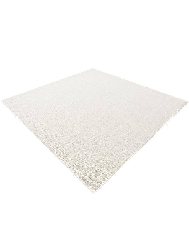 Ivory 7' 10 x 7' 10 Symphony Outdoor Square Area Rug Weather Resistant for Patio, Deck, Terrace, Balcony, Porch Durable Outside Carpet for Sale at Rug Engine
