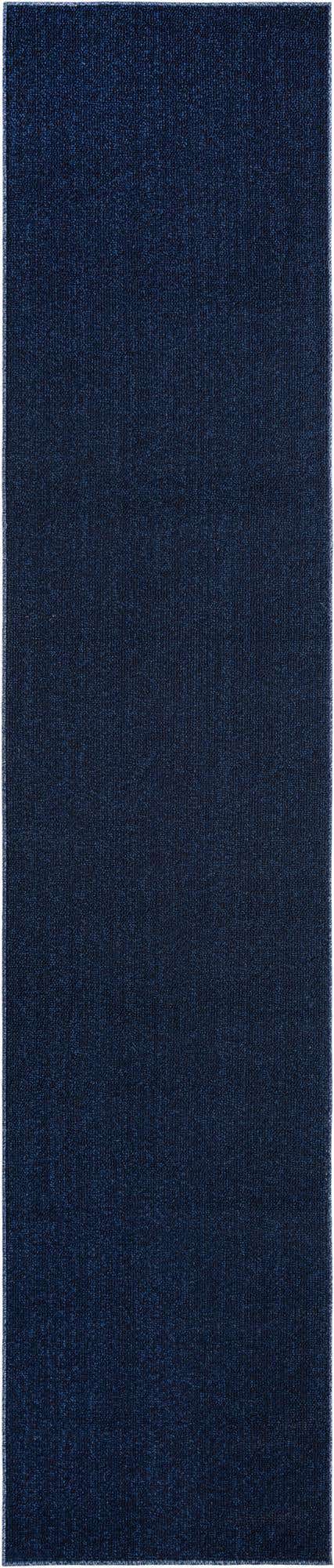 Navy Blue 2' 7 x 12' Symphony Outdoor Runner Area Rug Weather Resistant for Patio, Deck, Terrace, Balcony, Porch Durable Outside Carpet for Sale at Rug Engine