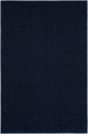 Navy Blue 4' 1 x 6' 1 Symphony Outdoor Rectangle Area Rug Weather Resistant for Patio, Deck, Terrace, Balcony, Porch Durable Outside Carpet for Sale at Rug Engine