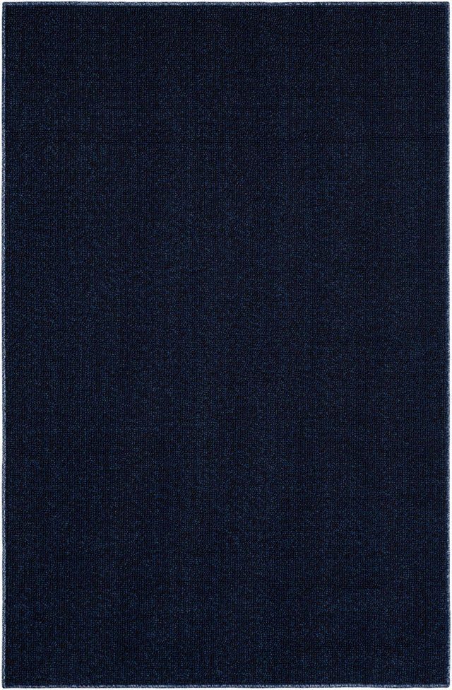 Navy Blue 4' 1 x 6' 1 Symphony Outdoor Rectangle Area Rug Weather Resistant for Patio, Deck, Terrace, Balcony, Porch Durable Outside Carpet for Sale at Rug Engine