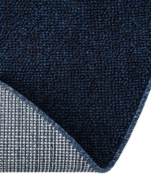 Navy Blue 7' 10 x 7' 10 Symphony Outdoor Round Area Rug Weather Resistant for Patio, Deck, Terrace, Balcony, Porch Durable Outside Carpet for Sale at Rug Engine