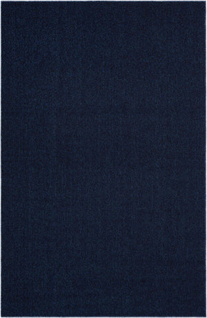 Navy Blue 6' 1 x 9' Symphony Outdoor Rectangle Area Rug Weather Resistant for Patio, Deck, Terrace, Balcony, Porch Durable Outside Carpet for Sale at Rug Engine