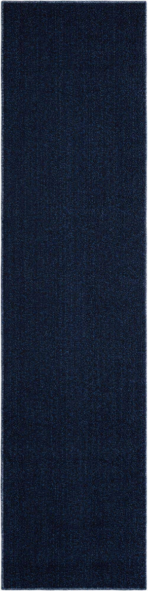 Navy Blue 2' x 8' Symphony Outdoor Runner Area Rug Weather Resistant for Patio, Deck, Terrace, Balcony, Porch Durable Outside Carpet for Sale at Rug Engine