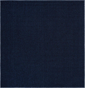 Navy Blue 7' 10 x 7' 10 Symphony Outdoor Square Area Rug Weather Resistant for Patio, Deck, Terrace, Balcony, Porch Durable Outside Carpet for Sale at Rug Engine