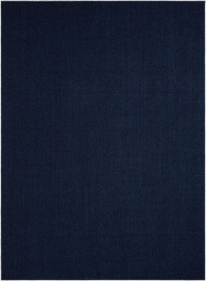 Navy Blue 9' x 12' Symphony Outdoor Rectangle Area Rug Weather Resistant for Patio, Deck, Terrace, Balcony, Porch Durable Outside Carpet for Sale at Rug Engine