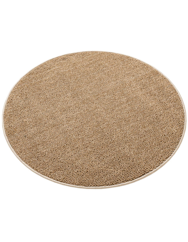 Beige 3' 1 x 3' 1 Symphony Outdoor Round Area Rug Weather Resistant for Patio, Deck, Terrace, Balcony, Porch Durable Outside Carpet for Sale at Rug Engine
