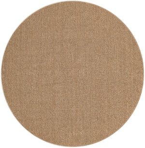 Beige 5' 3 x 5' 3 Symphony Outdoor Round Area Rug Weather Resistant for Patio, Deck, Terrace, Balcony, Porch Durable Outside Carpet for Sale at Rug Engine