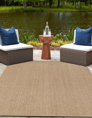 Beige 4' 1 x 6' 1 Symphony Outdoor Rectangle Rug