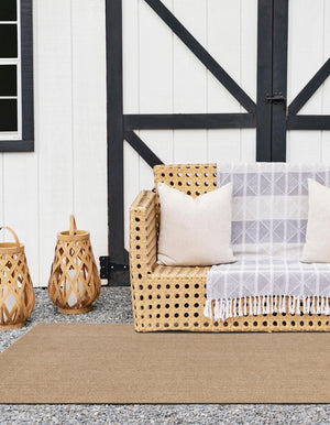 Beige 10' x 14' 1 Symphony Outdoor Rectangle Rug