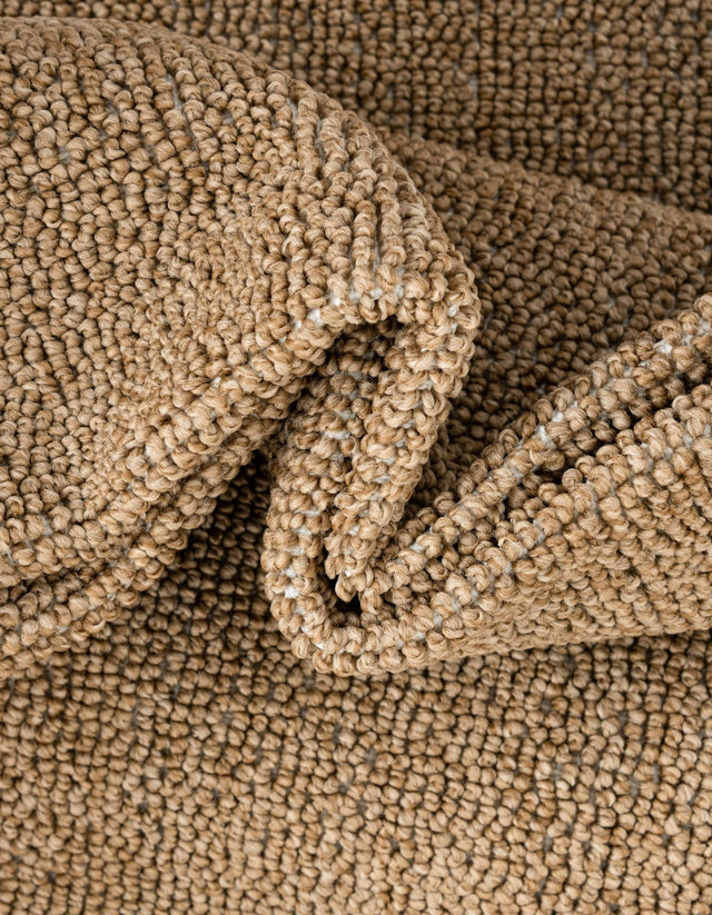 Beige 2' 7 x 12' Symphony Outdoor Runner Area Rug Weather Resistant for Patio, Deck, Terrace, Balcony, Porch Durable Outside Carpet for Sale at Rug Engine
