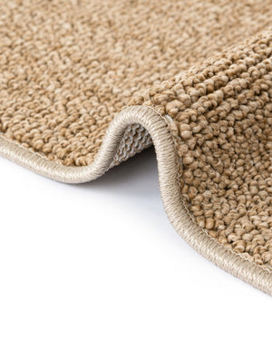 Beige 2' 7 x 12' Symphony Outdoor Runner Area Rug Weather Resistant for Patio, Deck, Terrace, Balcony, Porch Durable Outside Carpet for Sale at Rug Engine