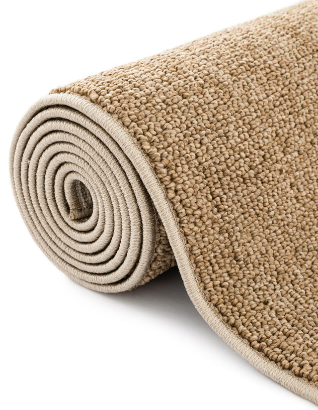 Beige 2' 7 x 12' Symphony Outdoor Runner Area Rug Weather Resistant for Patio, Deck, Terrace, Balcony, Porch Durable Outside Carpet for Sale at Rug Engine