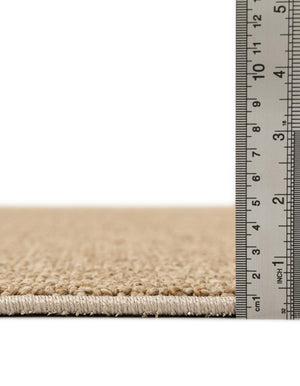 Beige 5' 3 x 5' 3 Symphony Outdoor Round Area Rug Weather Resistant for Patio, Deck, Terrace, Balcony, Porch Durable Outside Carpet for Sale at Rug Engine