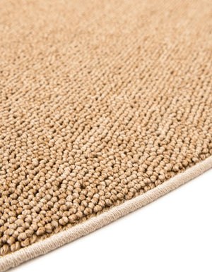 Beige 5' 3 x 5' 3 Symphony Outdoor Round Area Rug Weather Resistant for Patio, Deck, Terrace, Balcony, Porch Durable Outside Carpet for Sale at Rug Engine